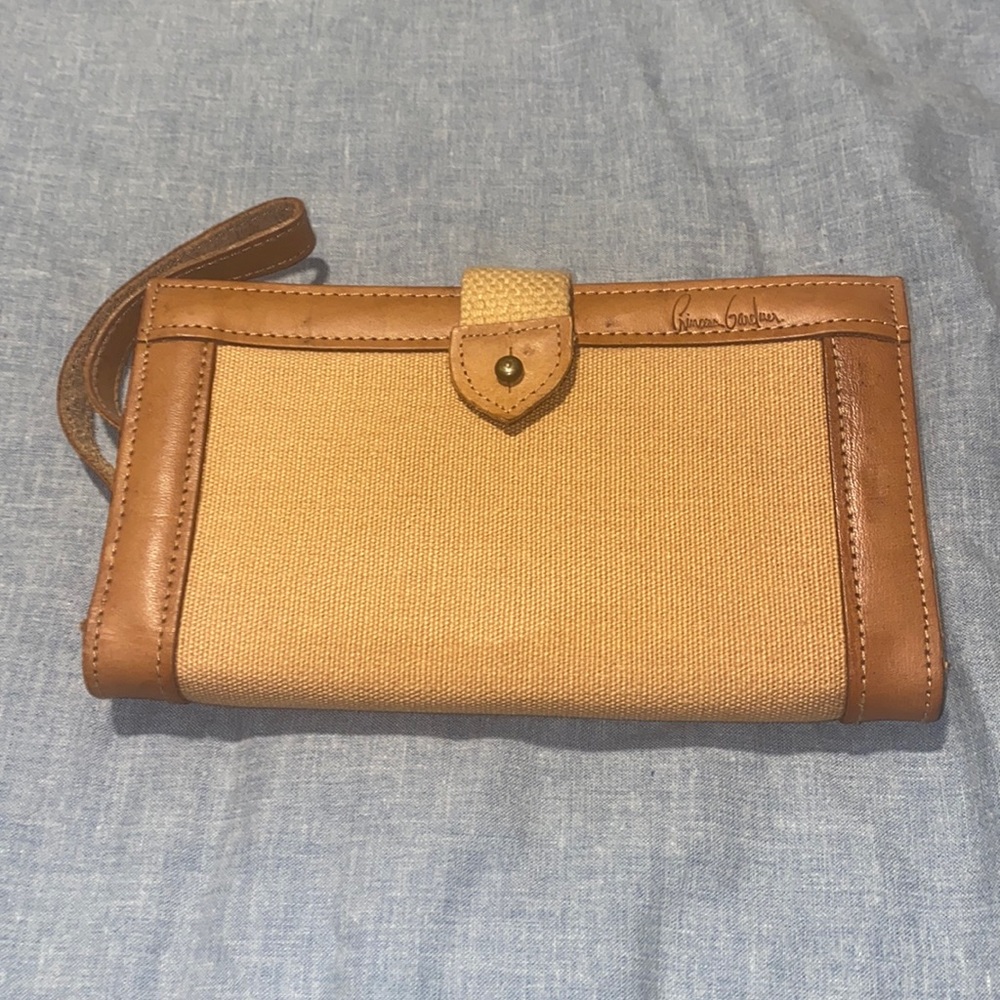 Prince Gardner Wallet Canvas W / Leather Trim NOS